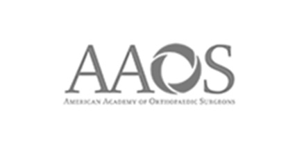 aaos black and white logo