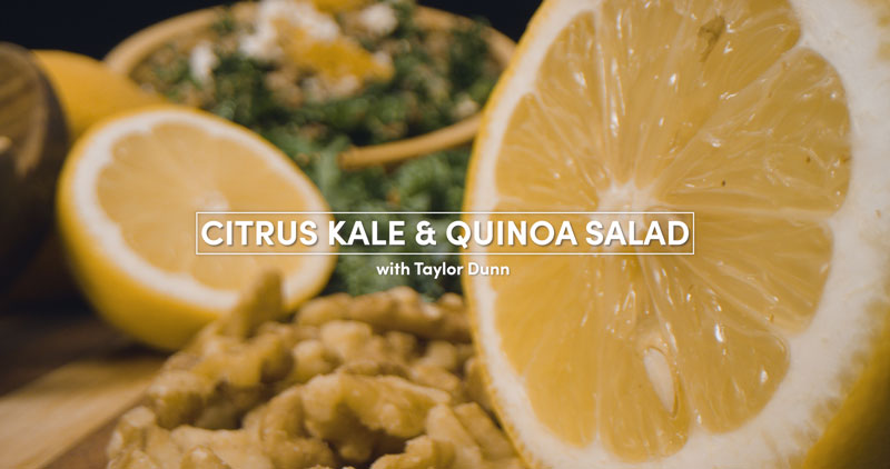 citrus kale and quinoa salad