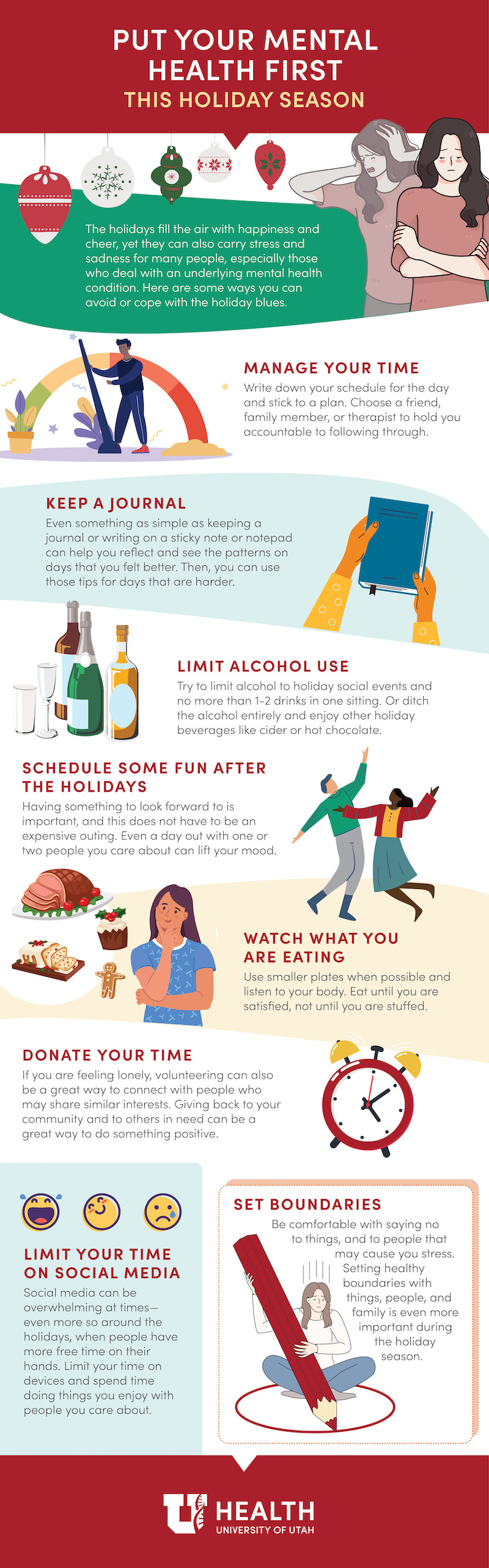 Holidays Mental Health Infographic