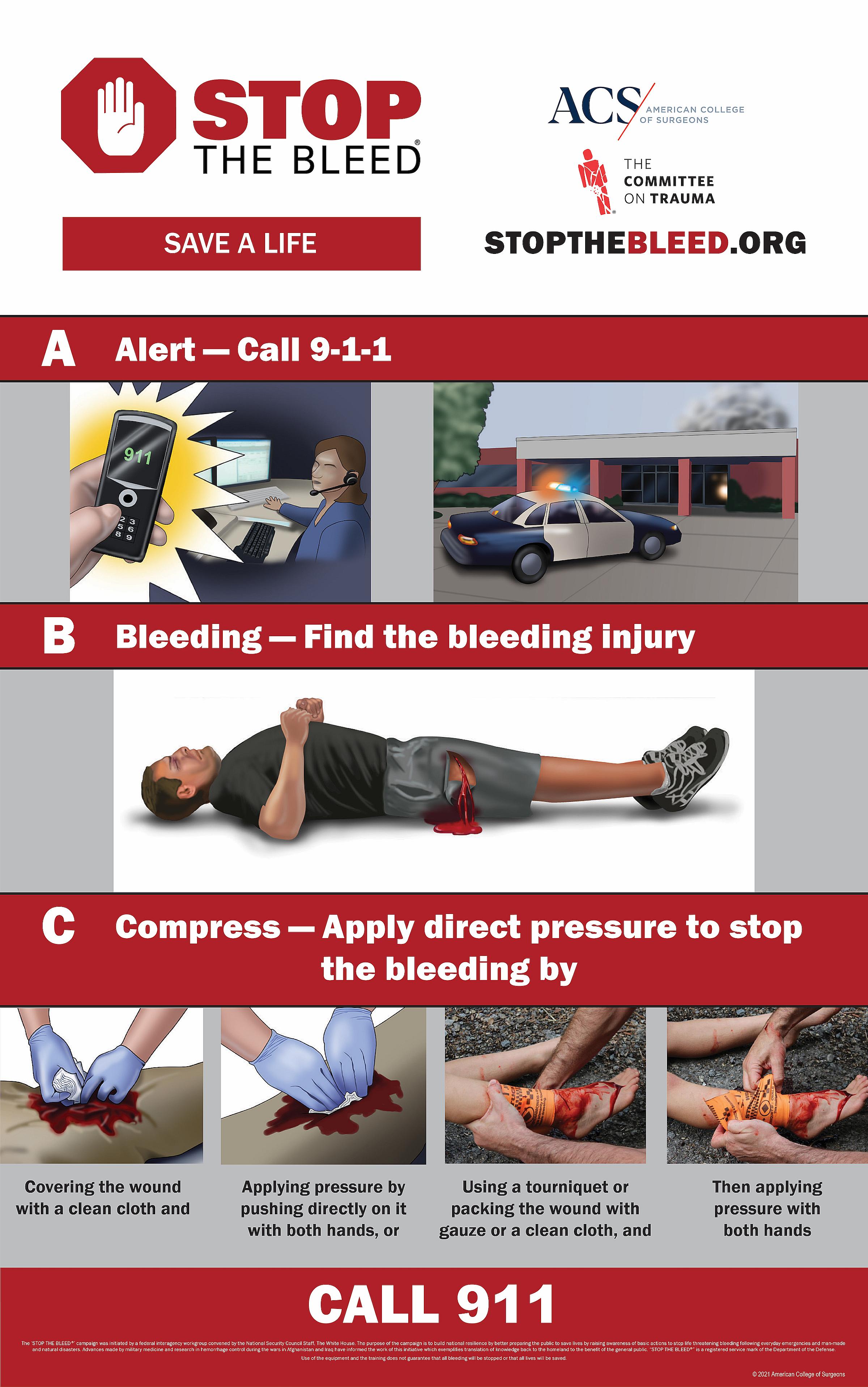 How to practice the ABCs of Stop the Bleed
