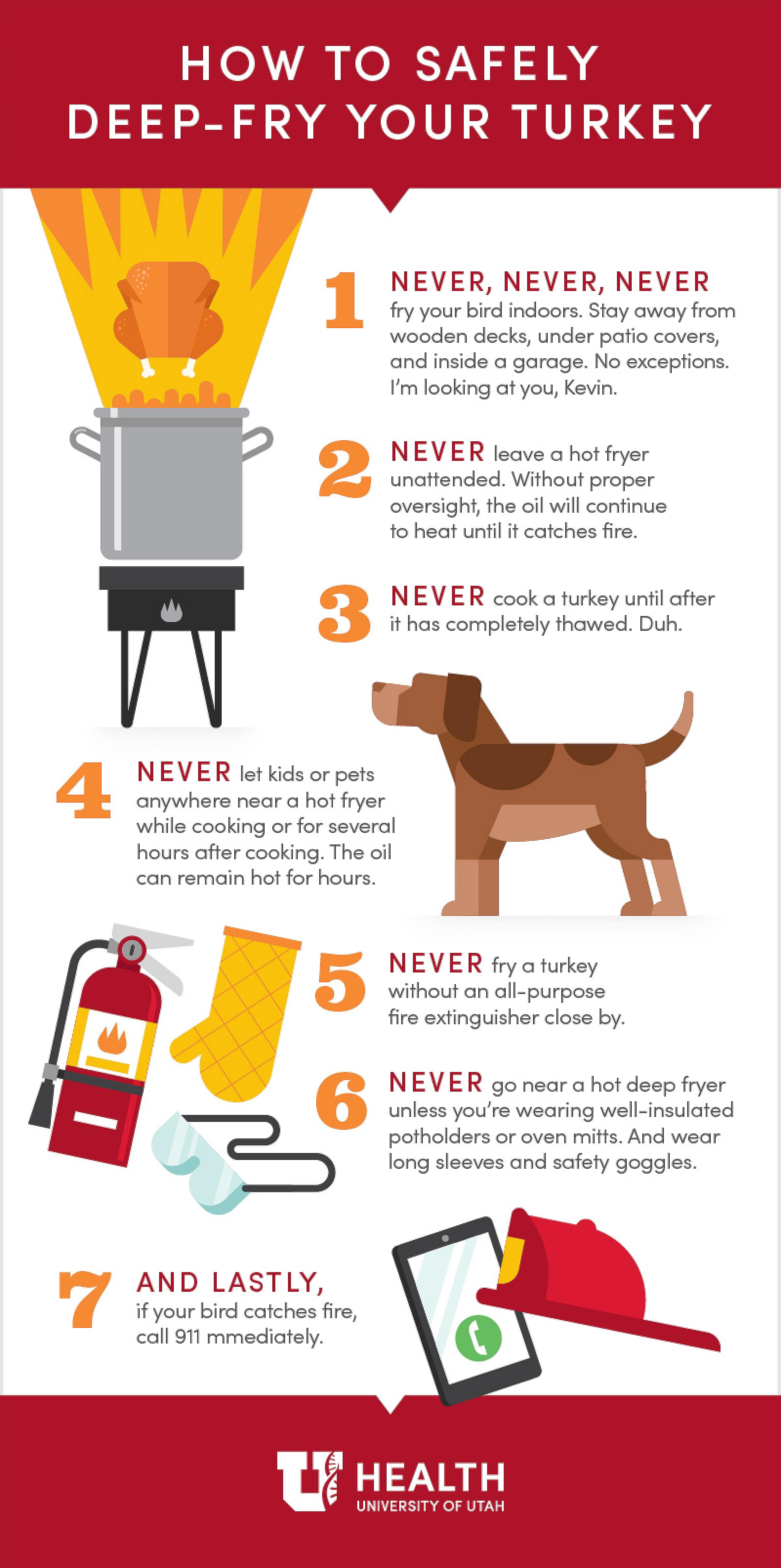 Turkey frying infographic