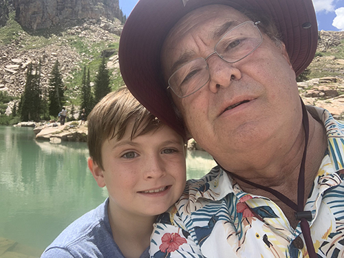Bill gephardt and his grandson at a lake