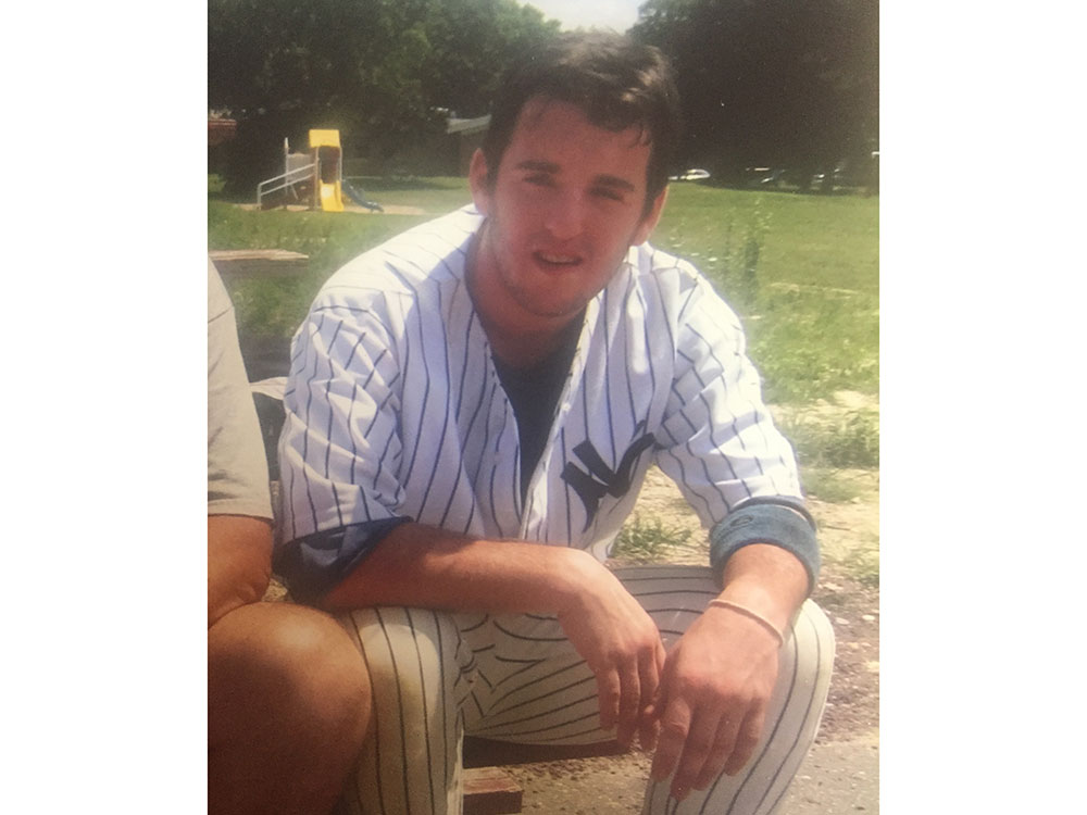 Adam Singer in baseball uniform