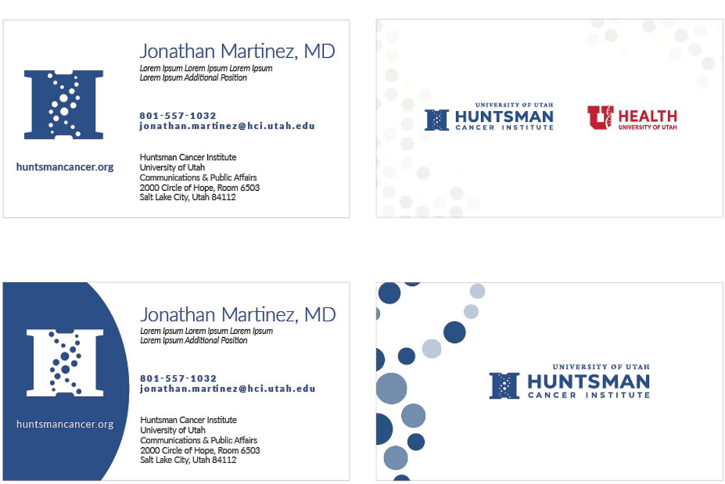 Examples of branded business cards