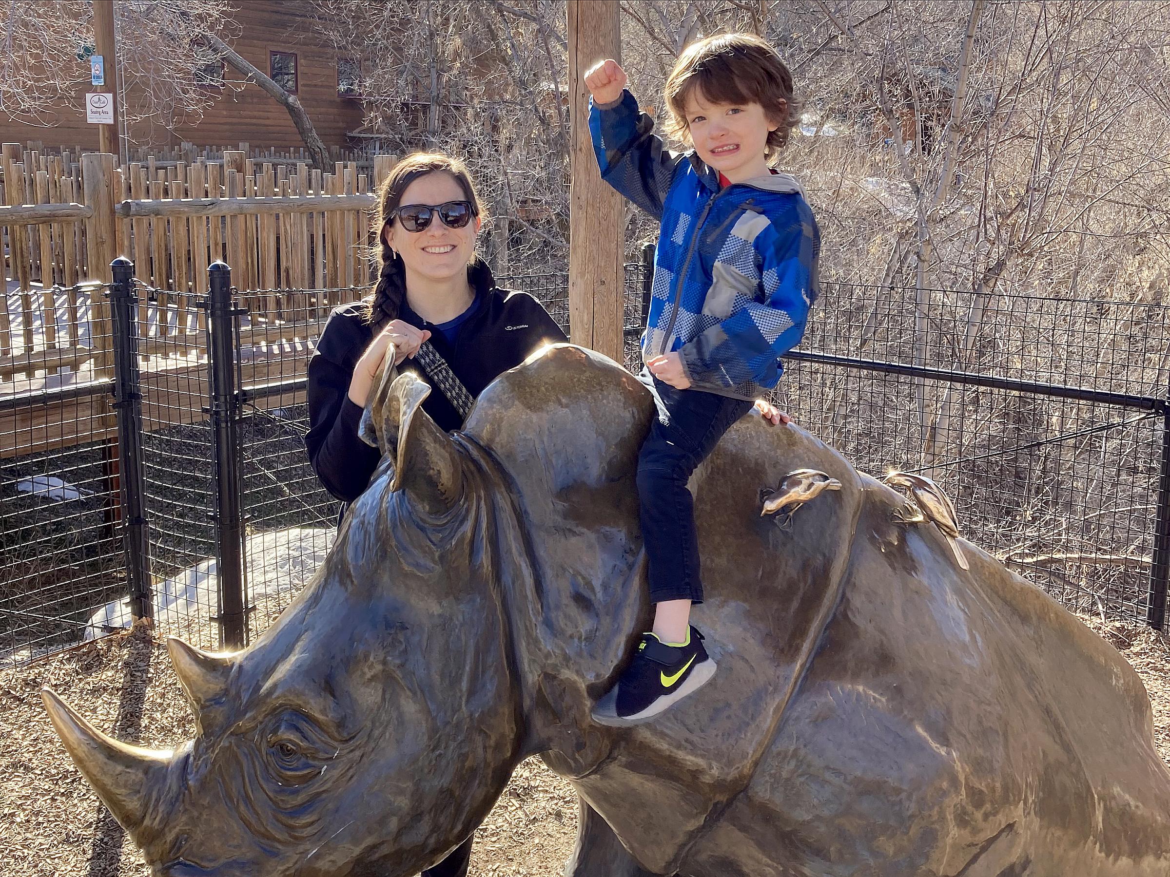 Jenny and her son Dillon stopped at Hogle Zoo while they were in Salt Lake City for their most recent screening appointment at Huntsman Cancer Institute