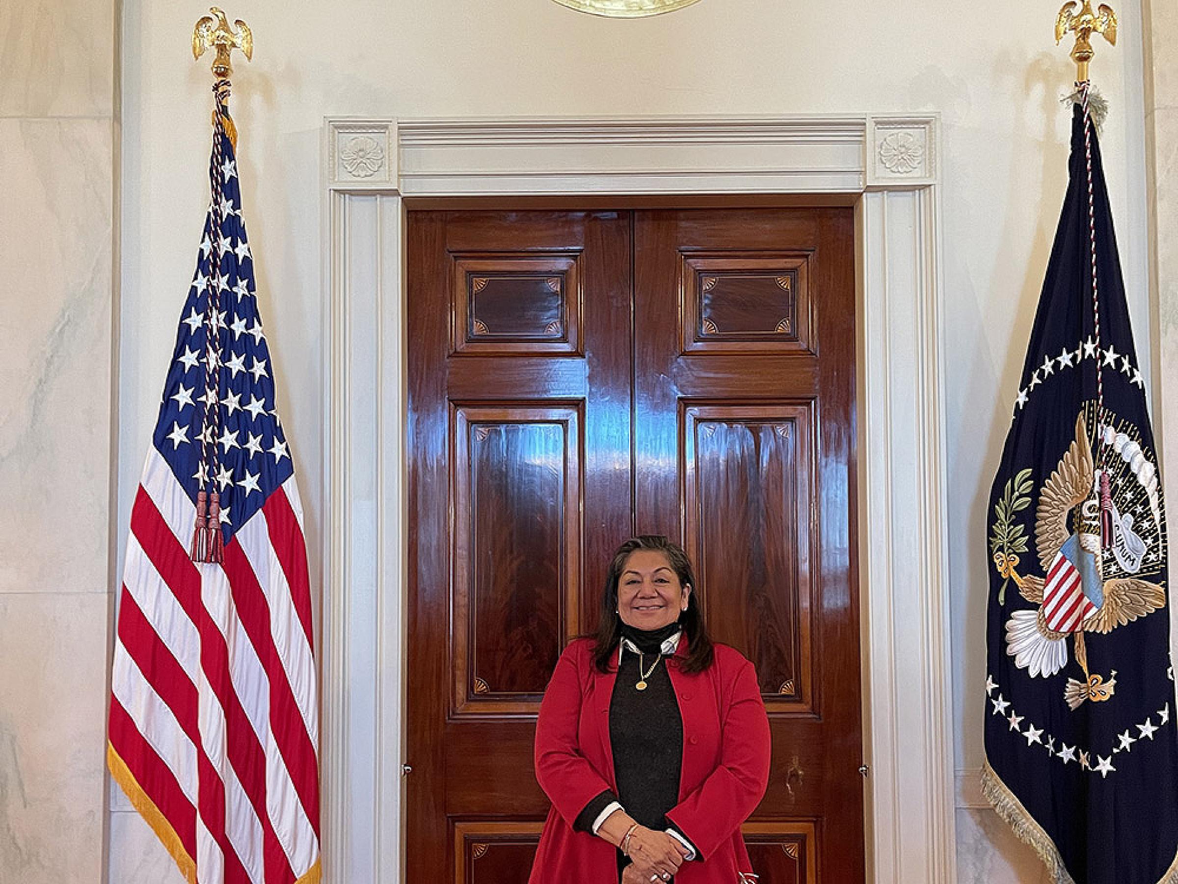 Phyllis Pettit Nassi, MSW, at the White House