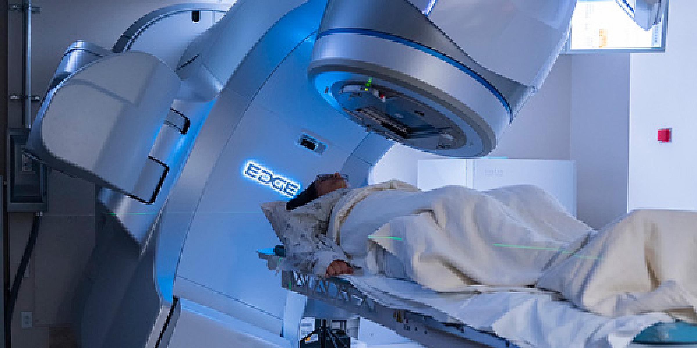 Patient receives radiation therapy