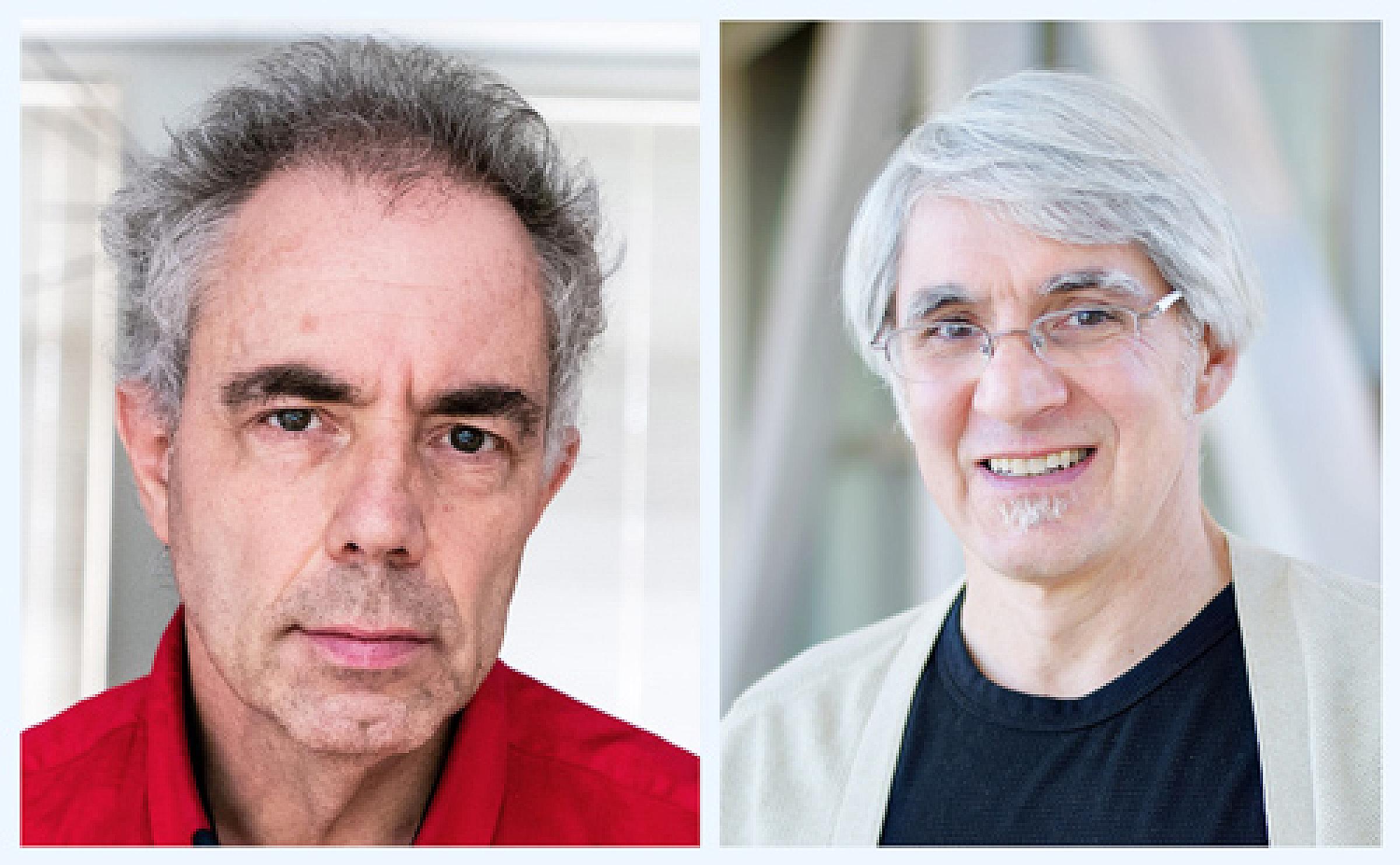 Headshots of Sean Tavtigian, PhD, and Niels de Win, PhD