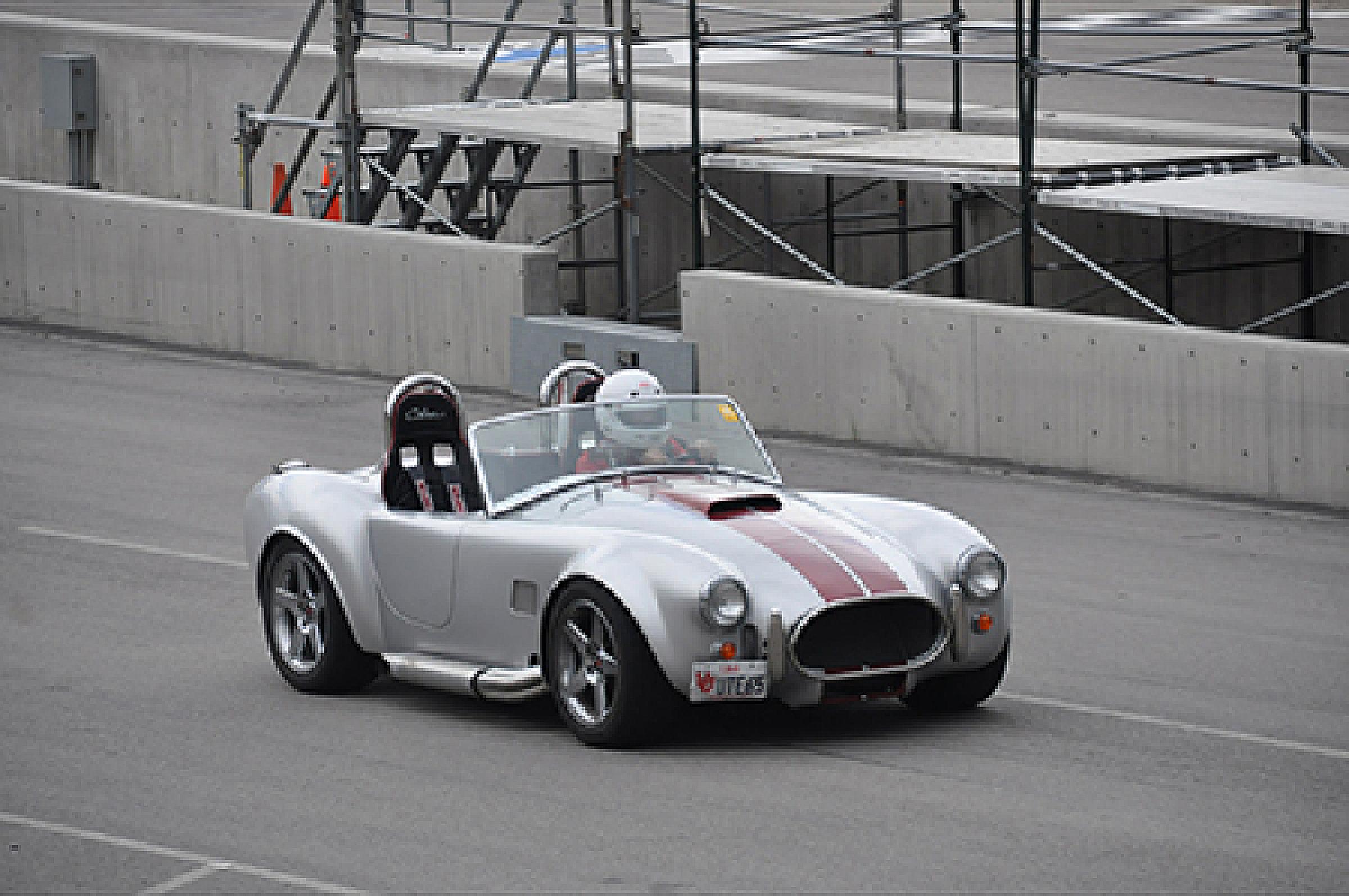 Randy Jensen driving a race car