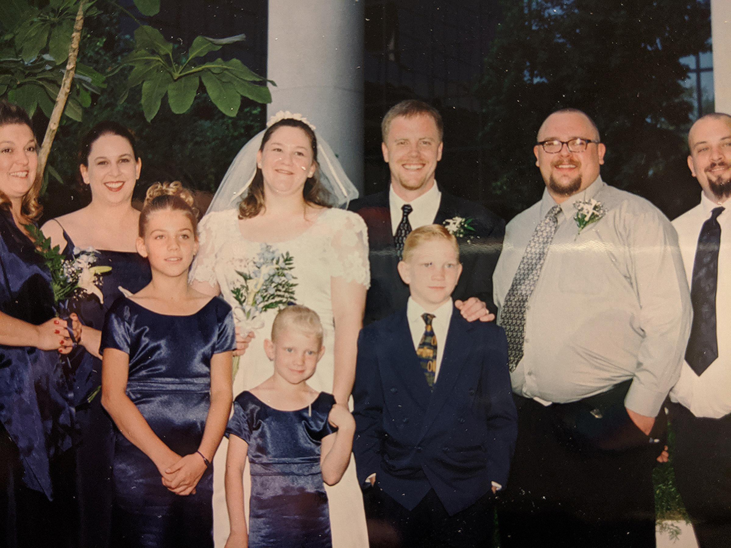 Karen and Brad Jensen family wedding group picture