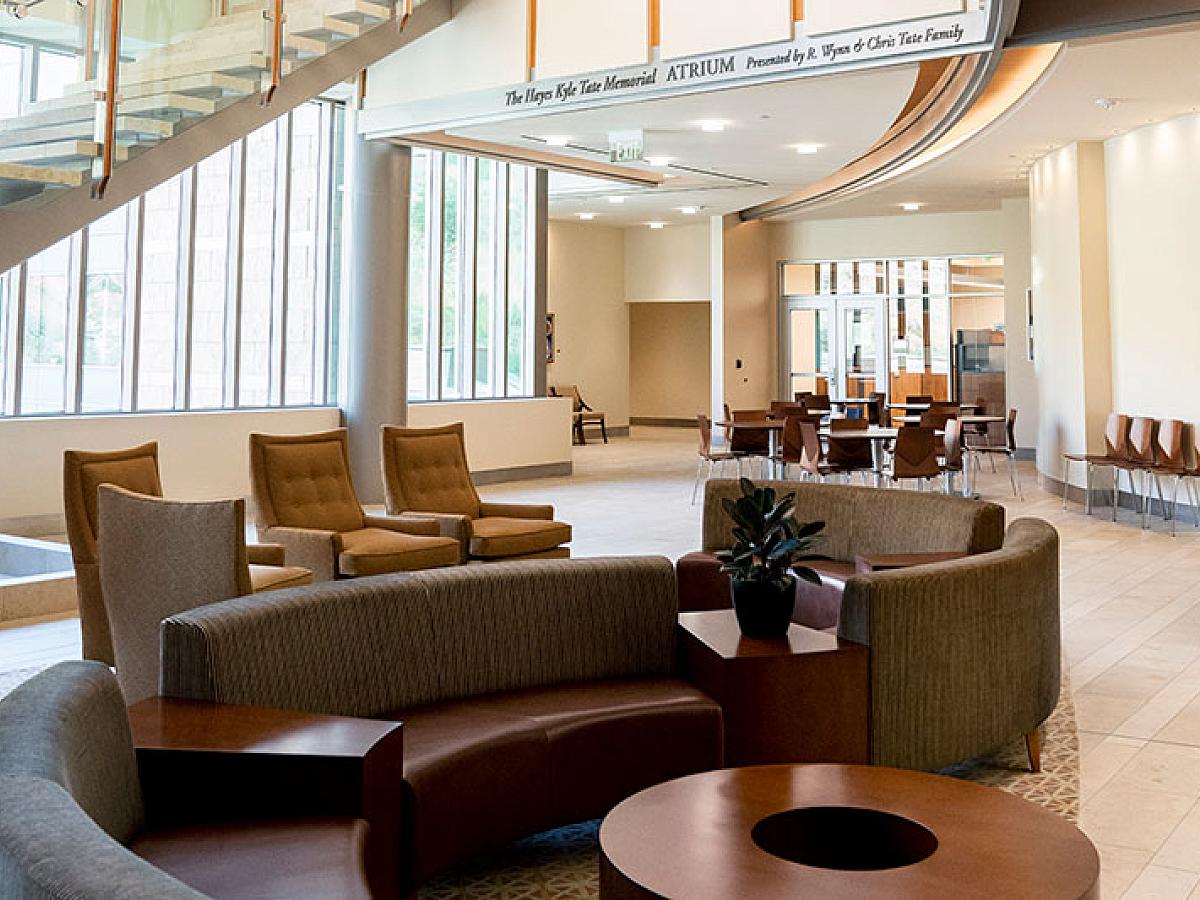 Lobby in Research South building of Huntsman Cancer Institute