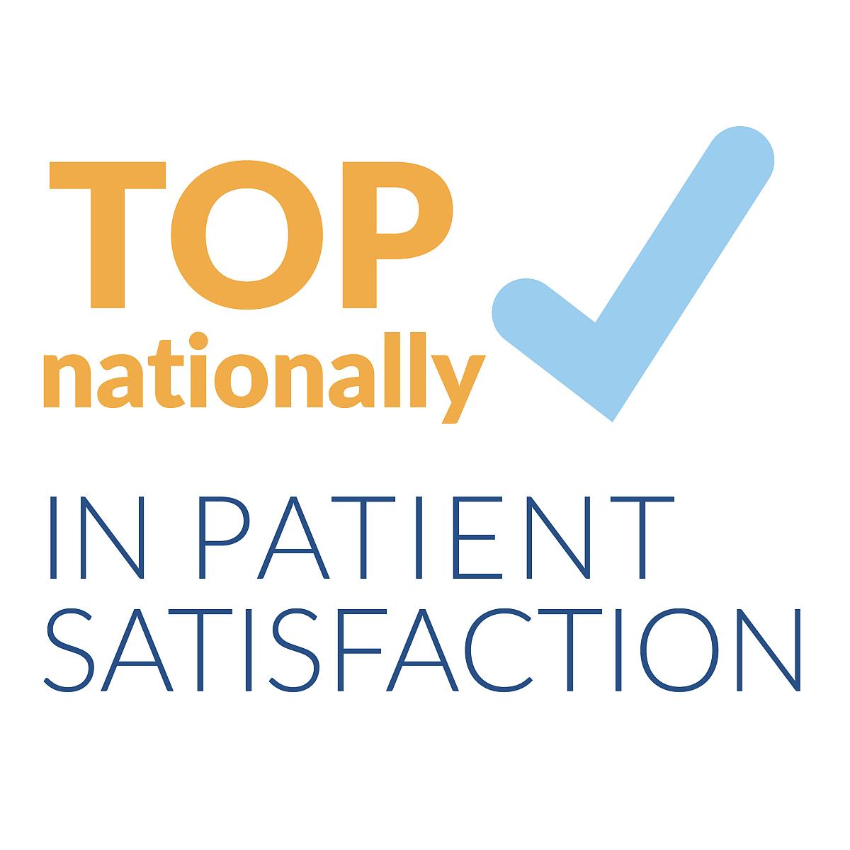 Top nationally in patient satisfaction