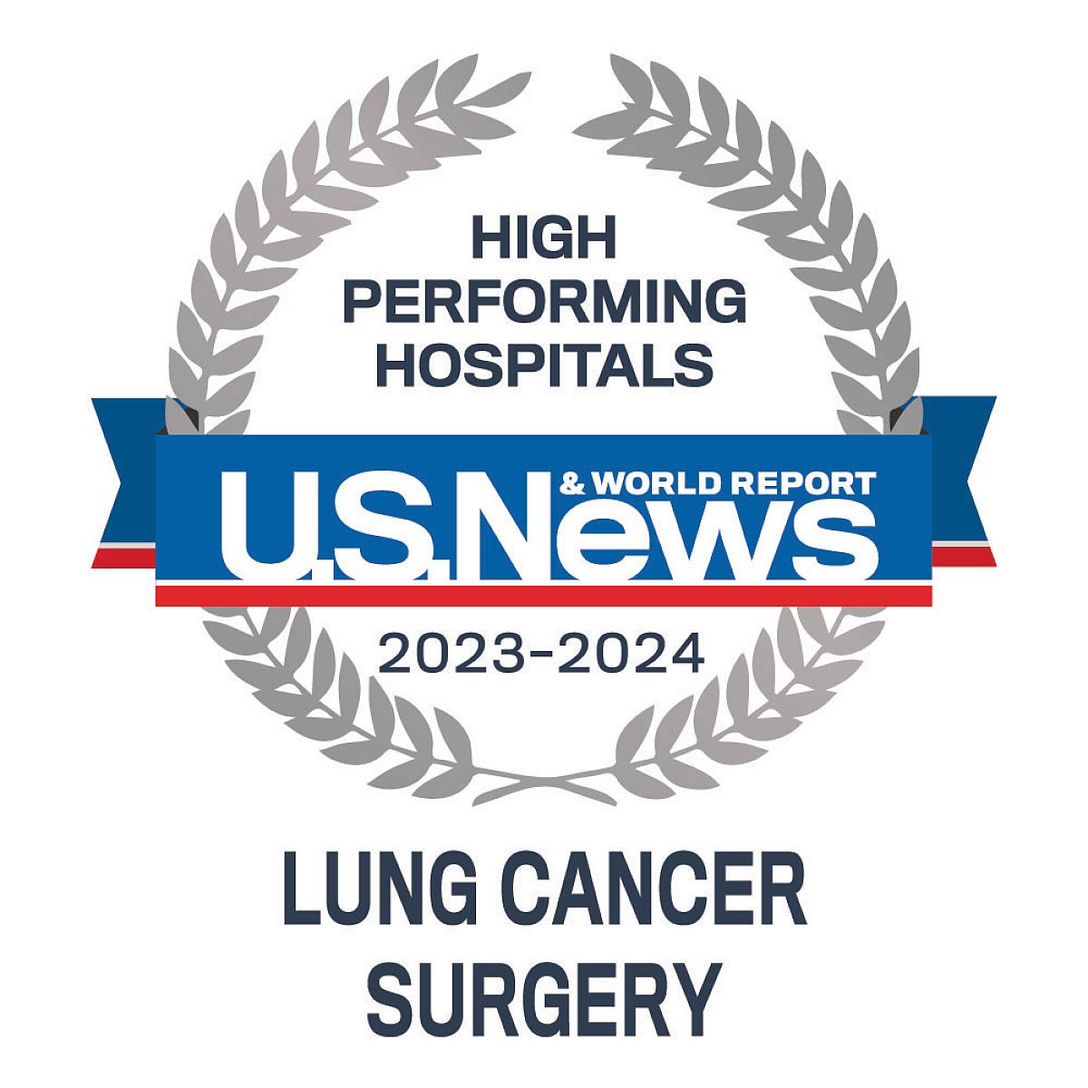 US News High Performing Hospitals - Lung Cancer Surgery