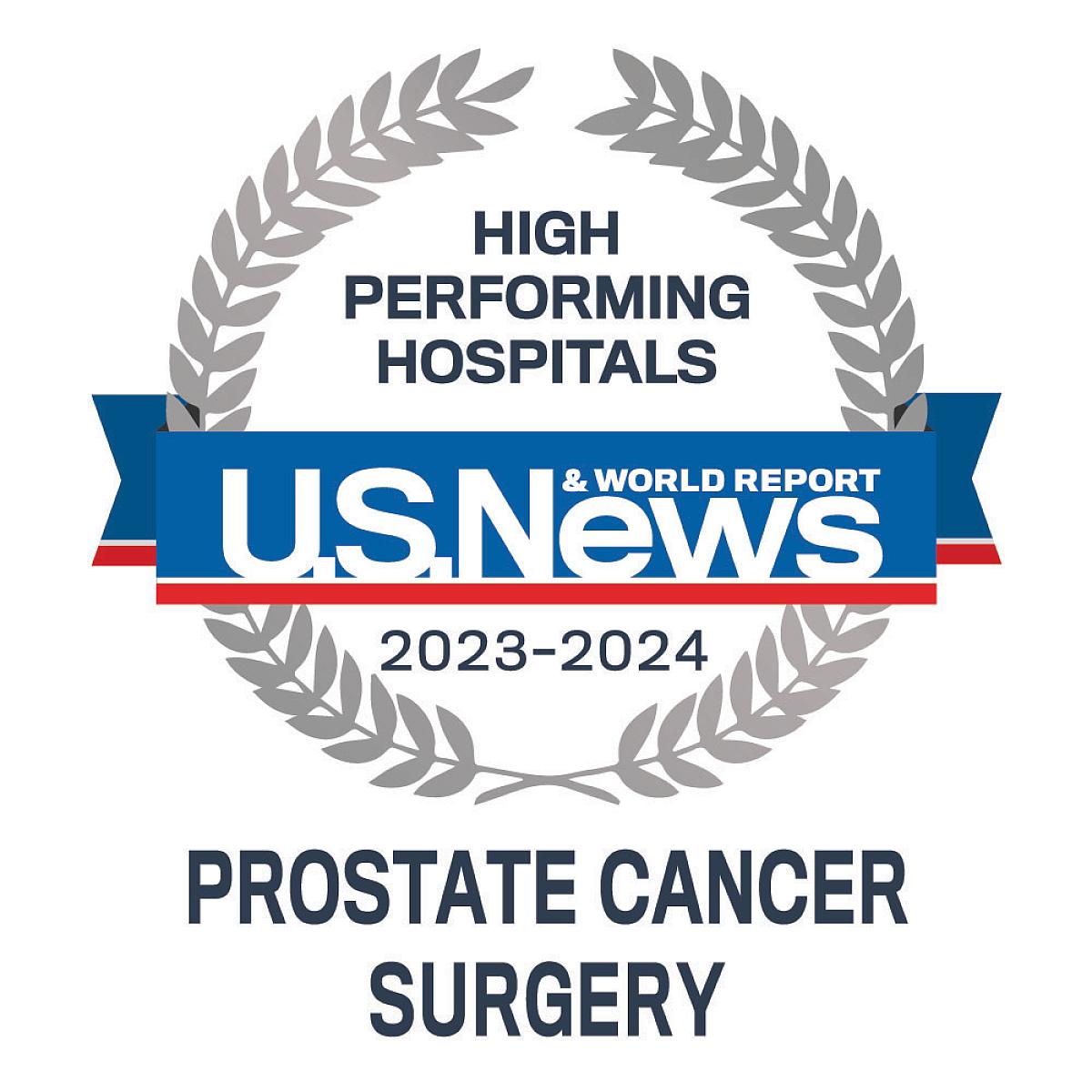 US News High Performing Hospitals - Prostate Cancer Surgery