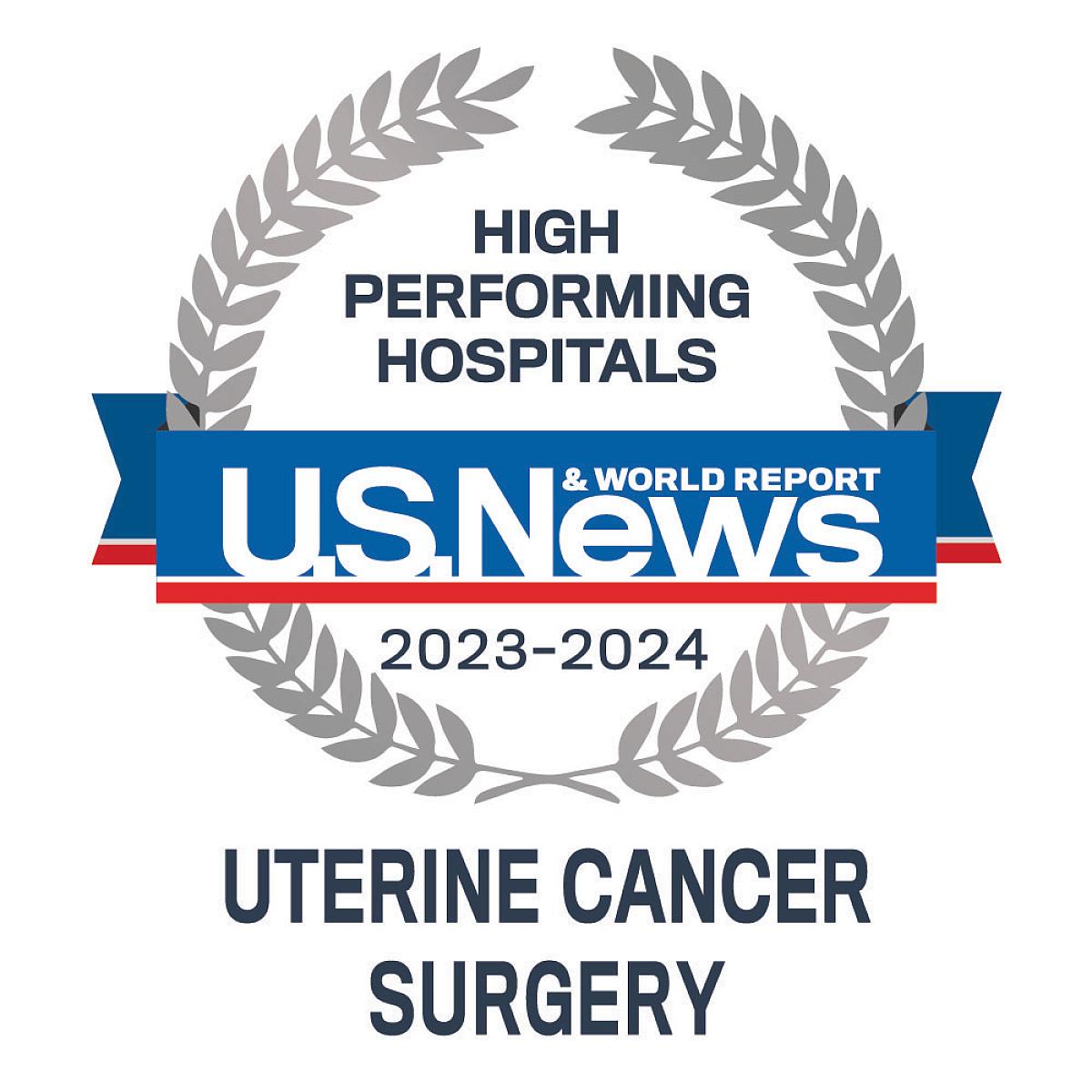 US News High Performing Hospitals - Uterine Cancer Surgery