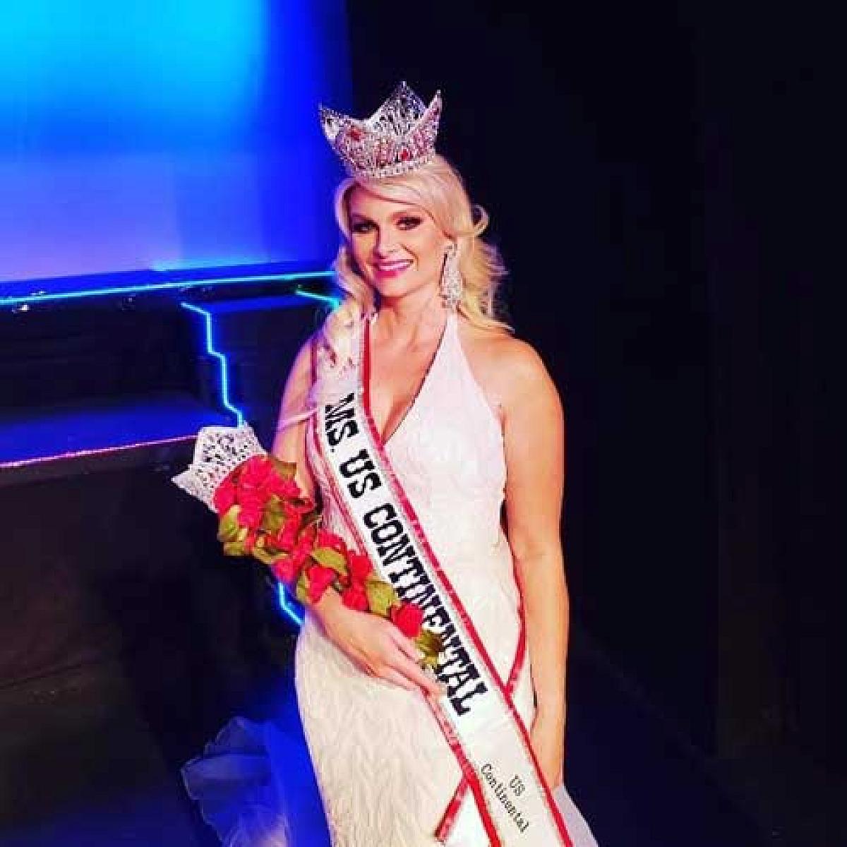 Stephanie Griffin with Ms. US Continental Crown and Sash