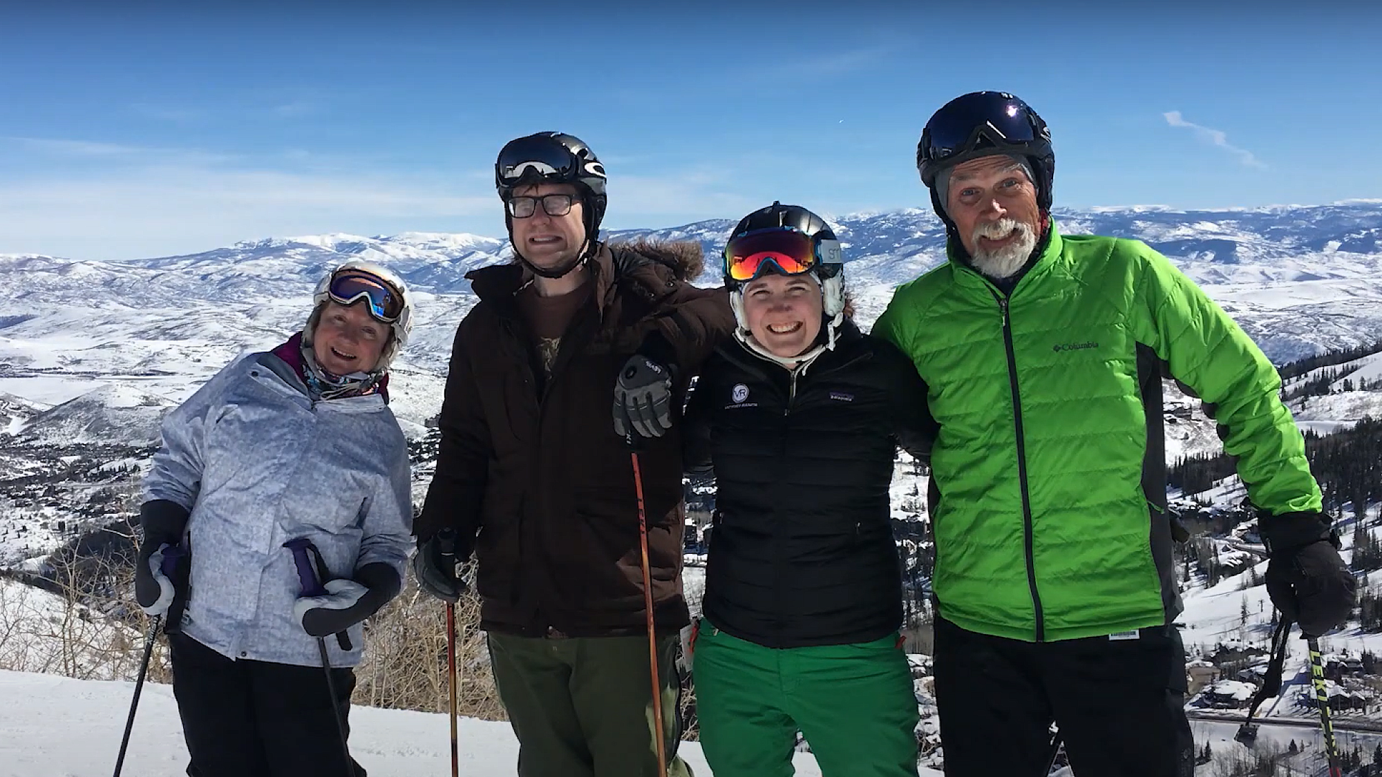 Pat Wasilewski Group Ski Photo Outside in Mountains