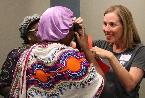 Moran’s third Refugee Eye Care Clinic included 105 no-cost eye exams.