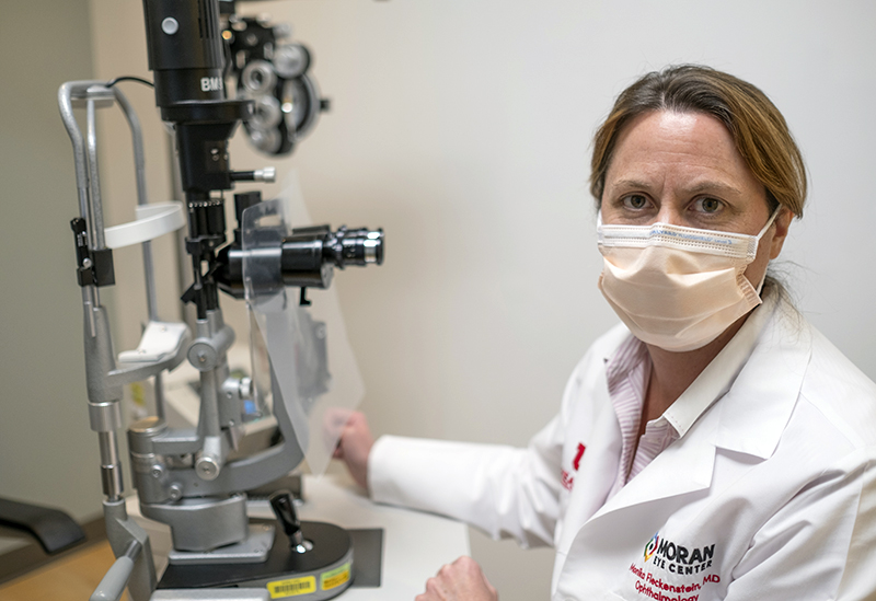 Moran retinal specialists, including Monika Fleckenstein, MD, are providing urgent eye care during the COVID-19 pandemic.
