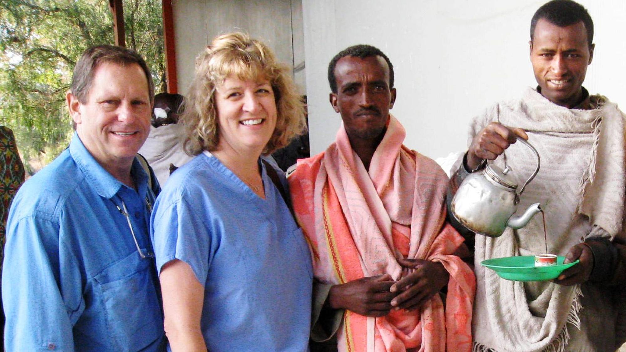 Dr. Crandall and his wife Julie Crandall often volunteered together on international outreach trips.