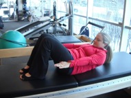 Chair lift: Pilates core strength position 1