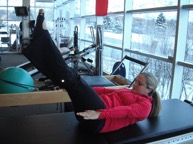Full Hundred Position: Pilates core strength position 4