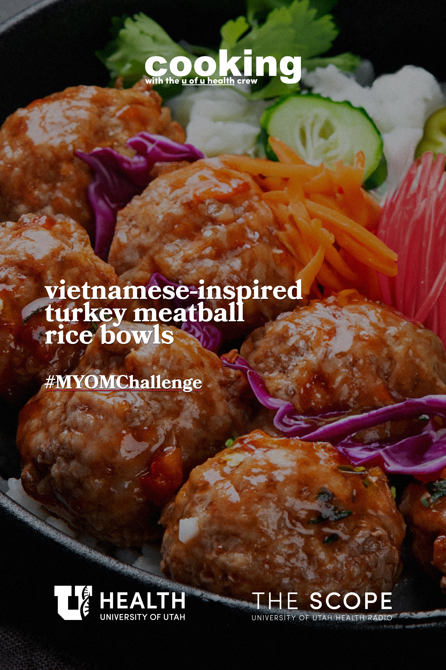 Vietnamese-Inspired Turkey Meatball Rice Bowls