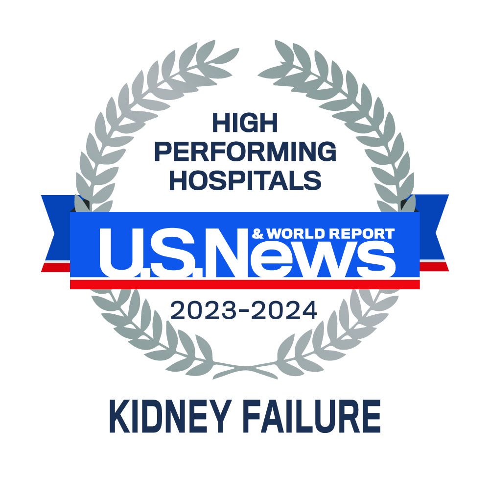 US News & World Report Kidney High Performing Care 2023-2024