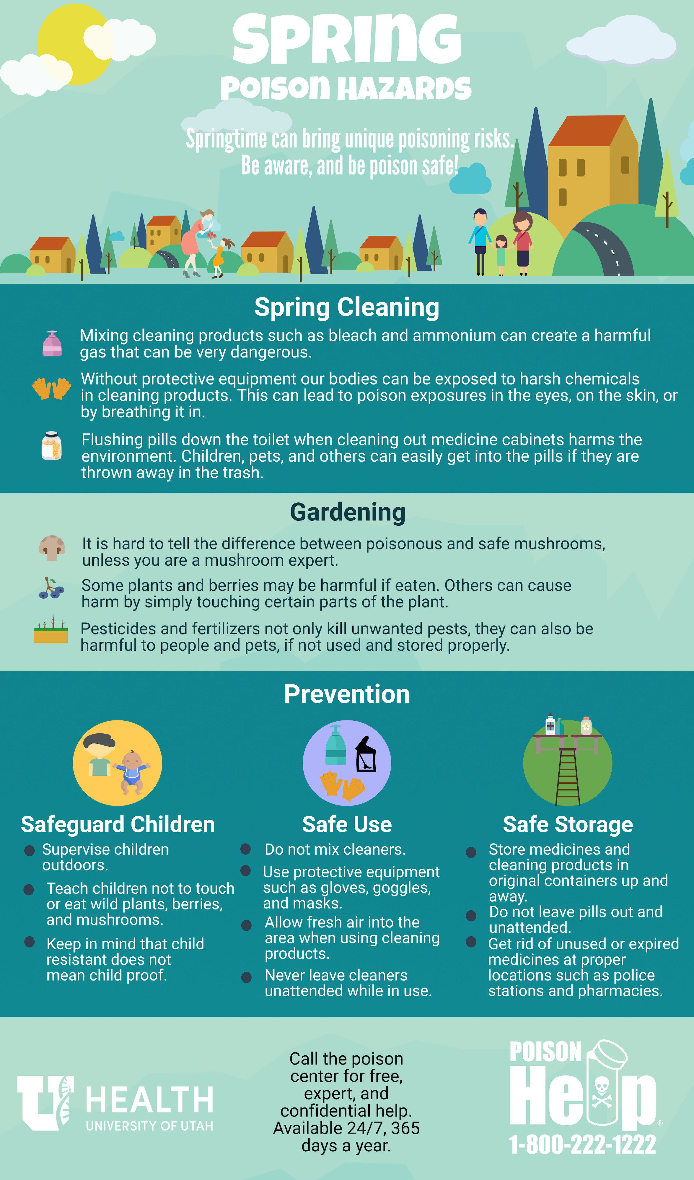 Spring cleaning infographic