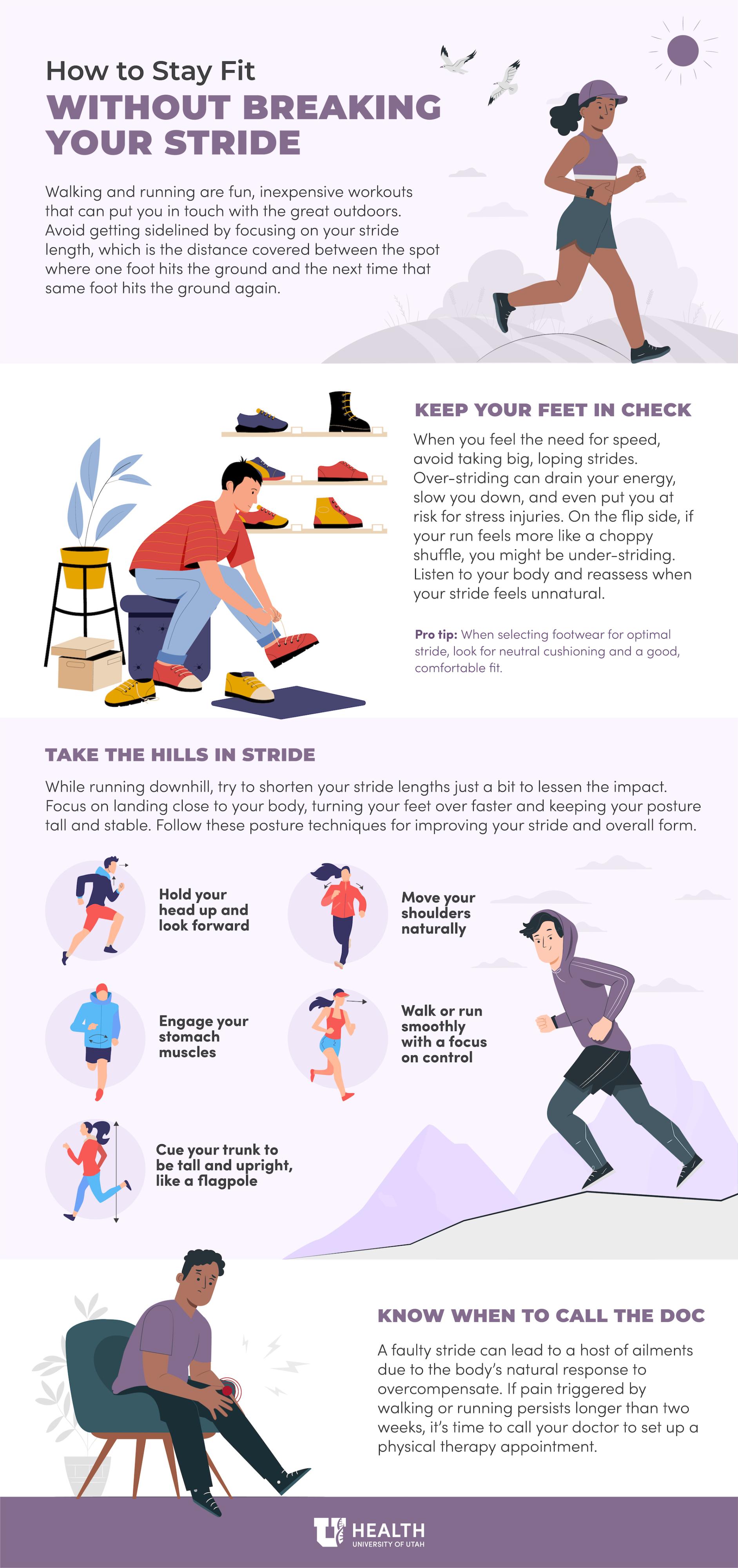 How to stay fit without breaking your stride