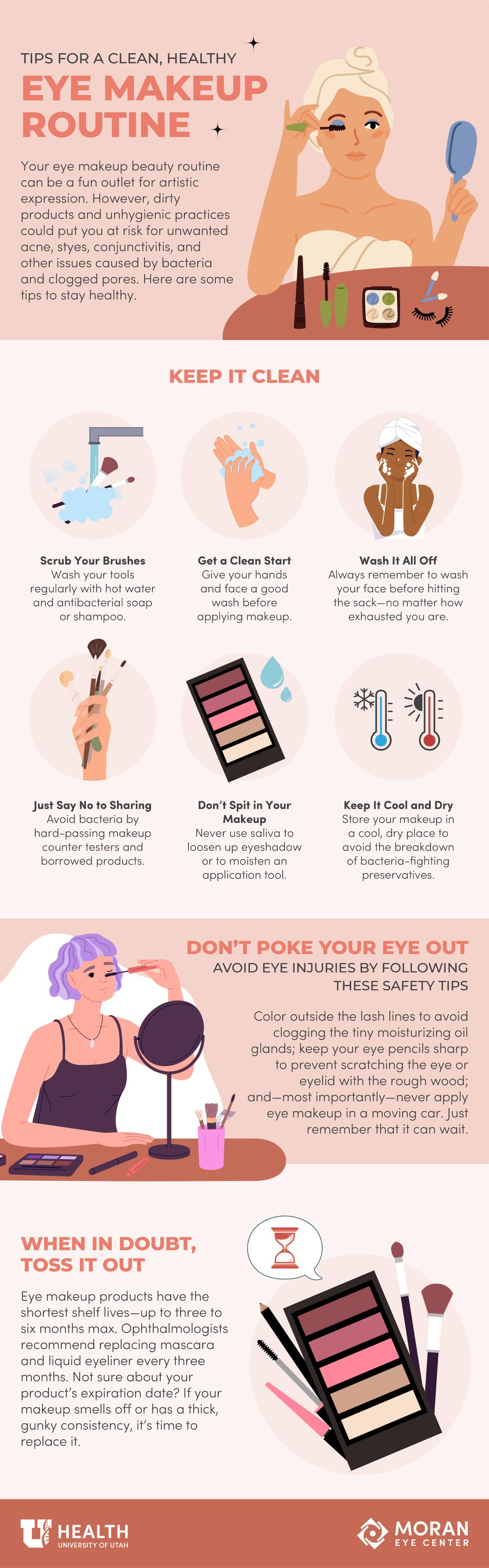 Makeup eye safety tips