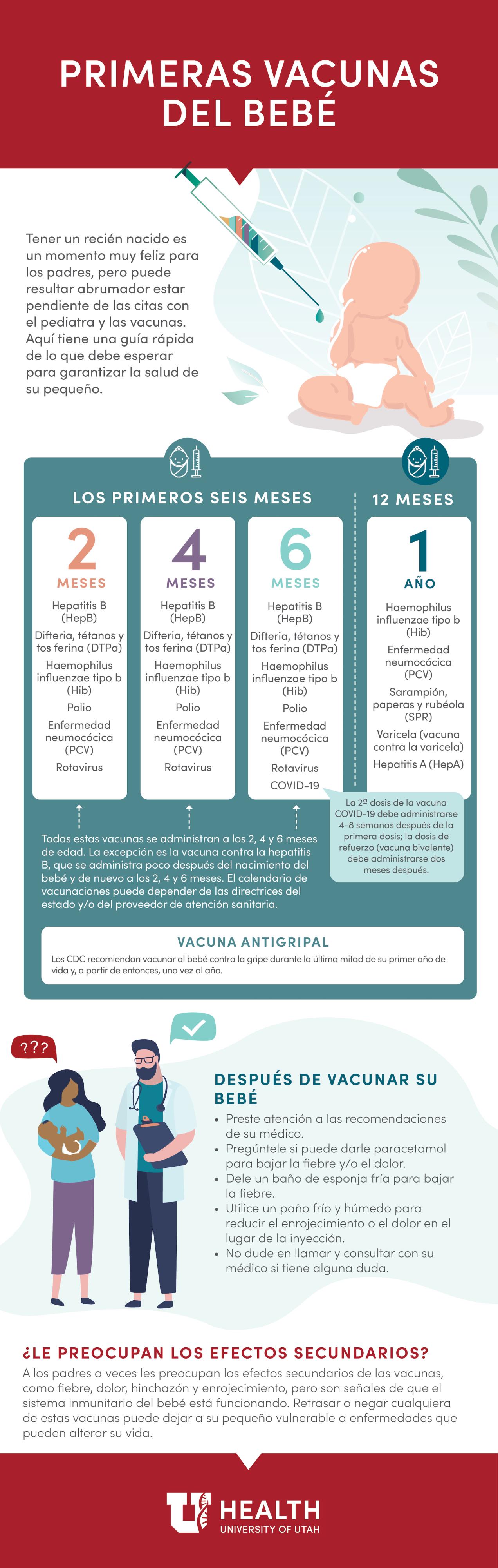 baby immunizations infographic