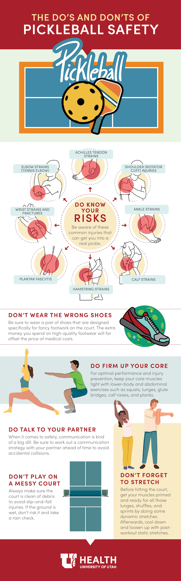 Pickleball Safety Infographic