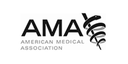 AMA black and white logo