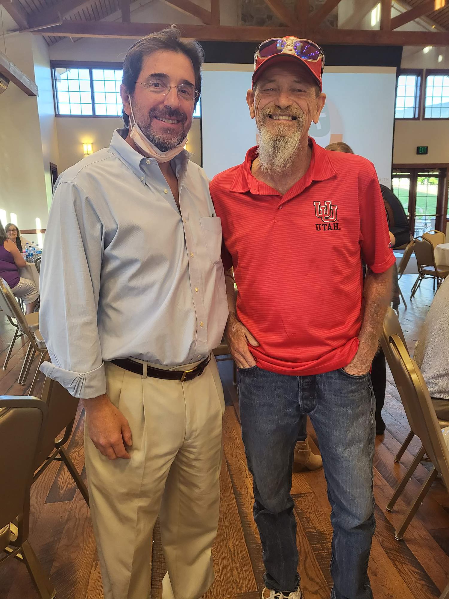 Shawn Graves standing next to Dr. Craig Selzman