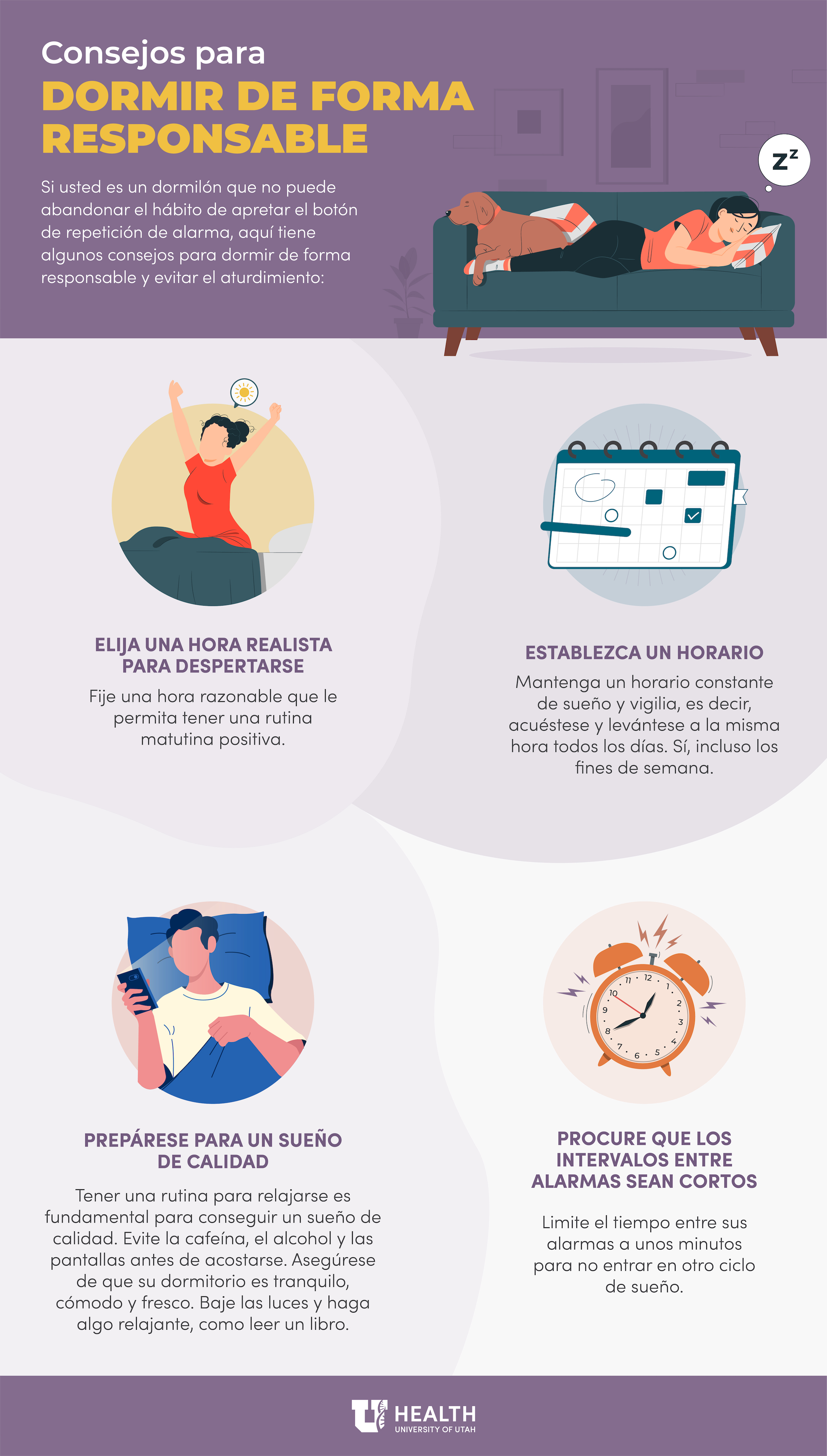 Tips for snoozing responsibly spanish