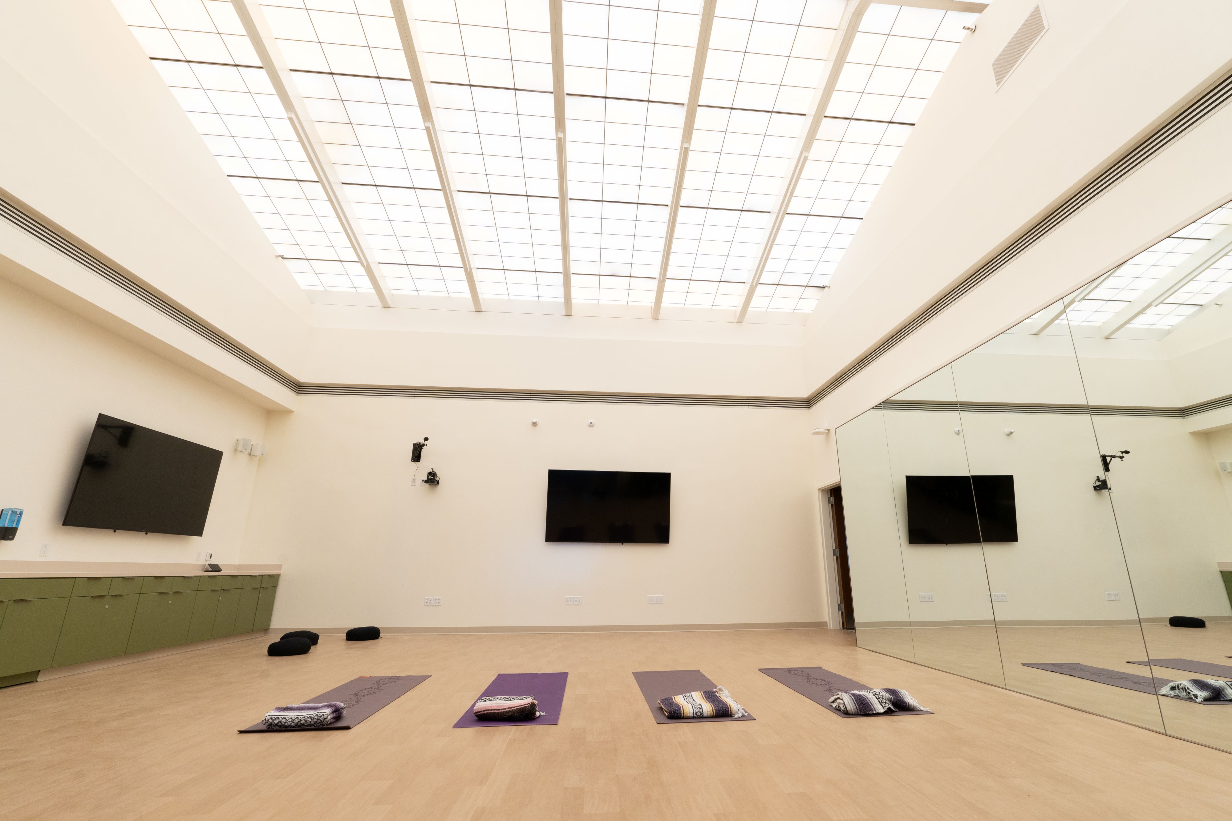 One of OCIH's new fitness studios incorporating natural light