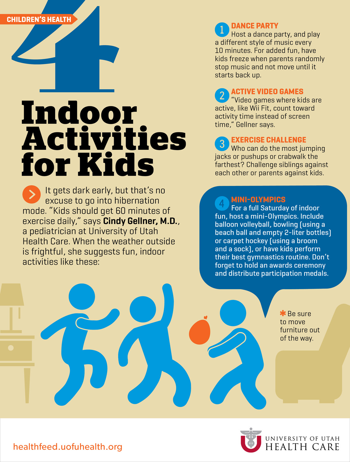 Infographic Indoor Activities for Kids