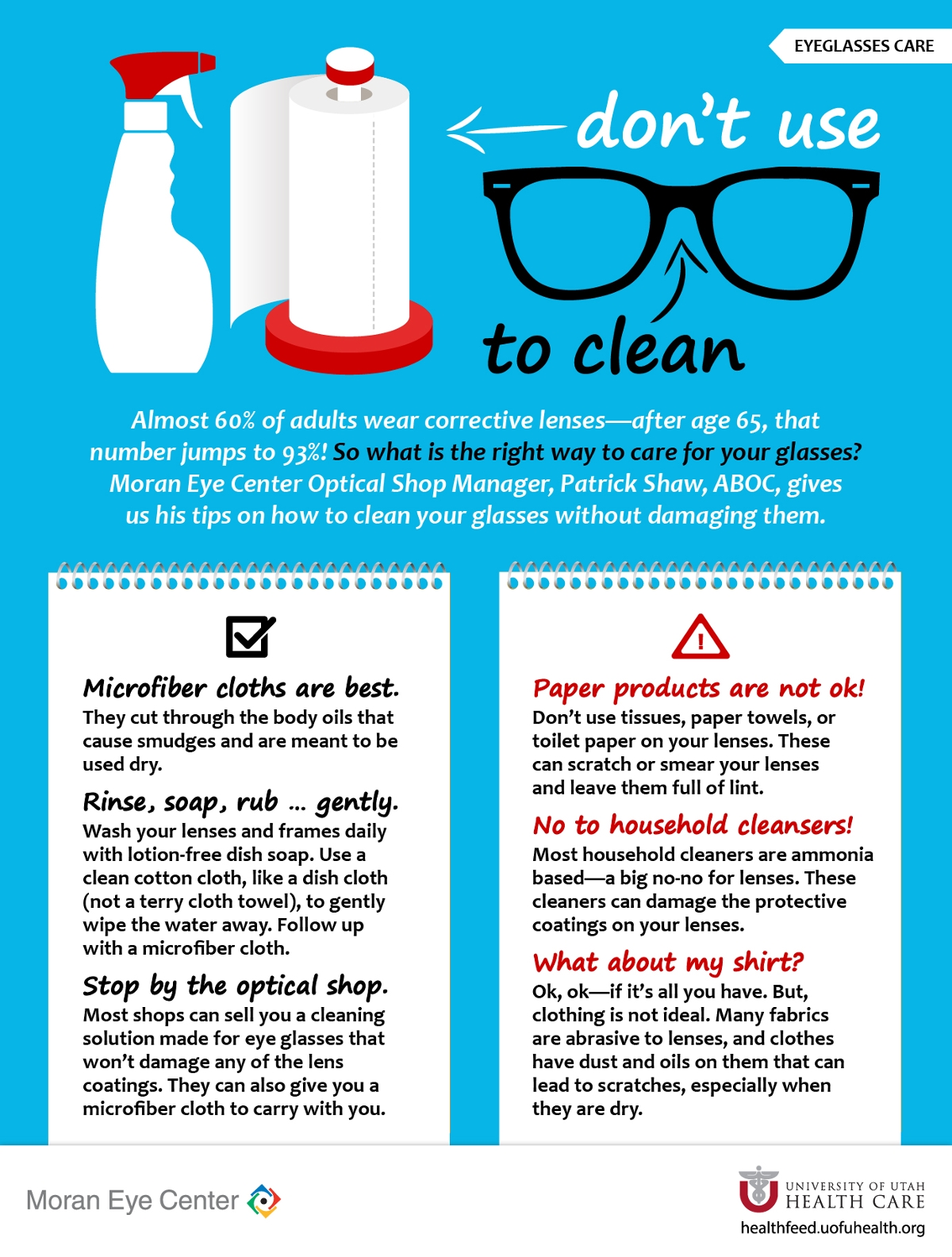 Clean Your Glasses Infographic