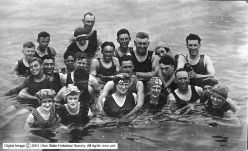 JF Hudlow group of swimmers saltair