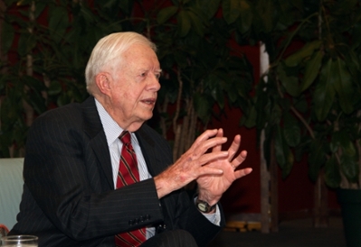 Jimmy Carter at the LBJ library
