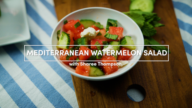 mediterranean watermelon salad