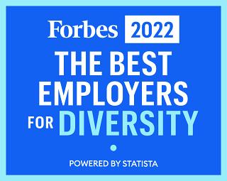 Forbes 2022 The Best Employers for Diversity Badge