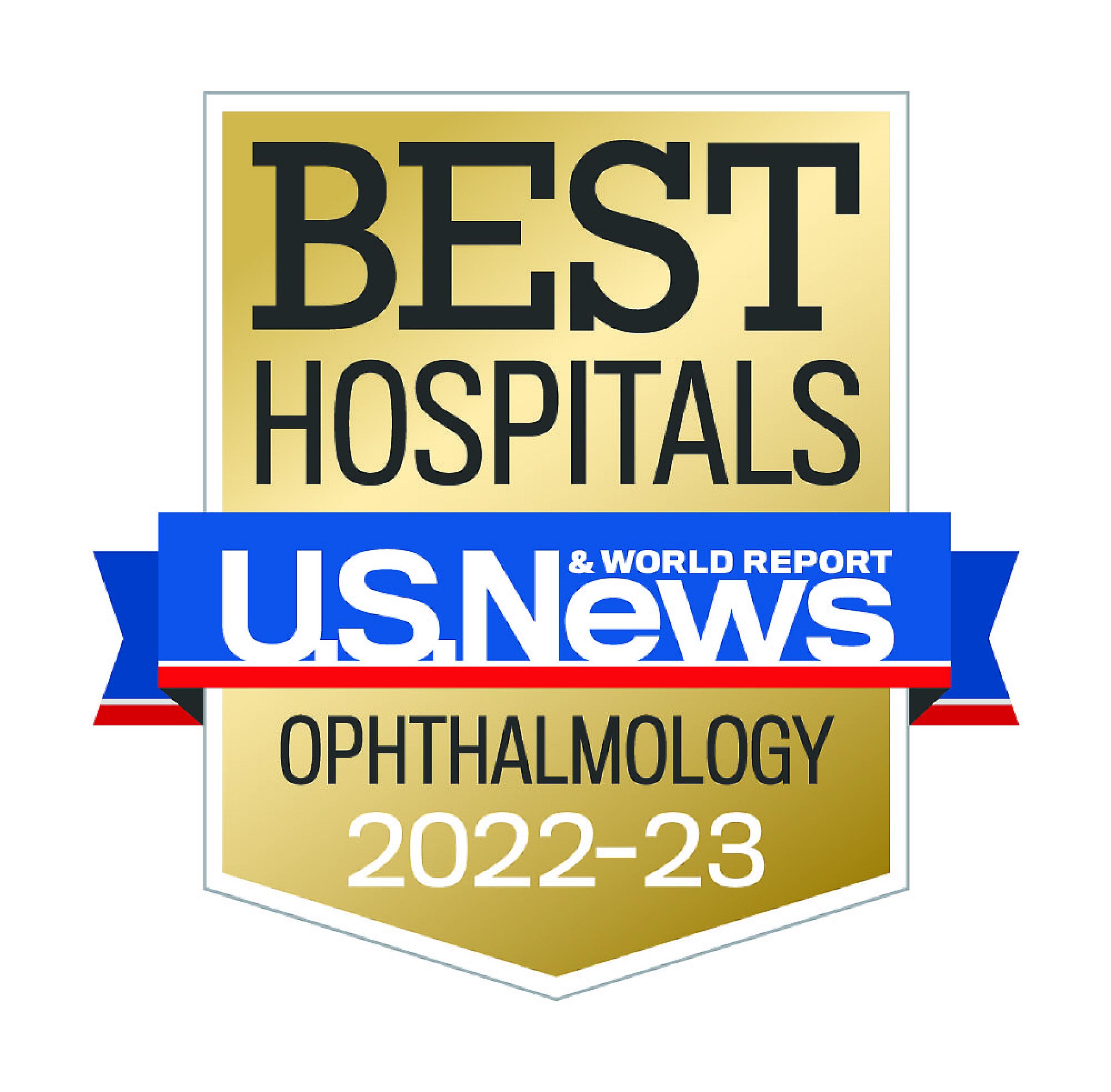 US News 2022-23 Best Hospitals Ophthalmology Badge
