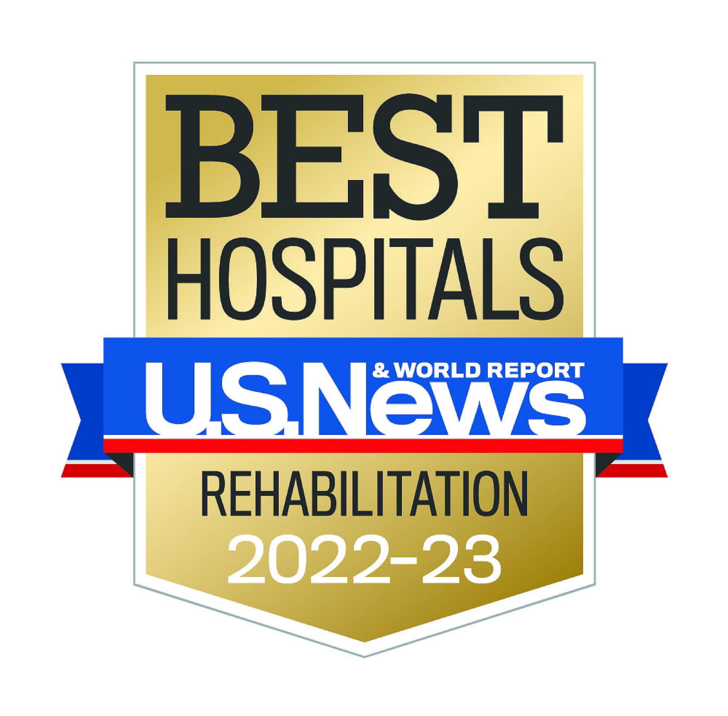 US News 2022-23 Best Hospitals Rehabilitation Badge
