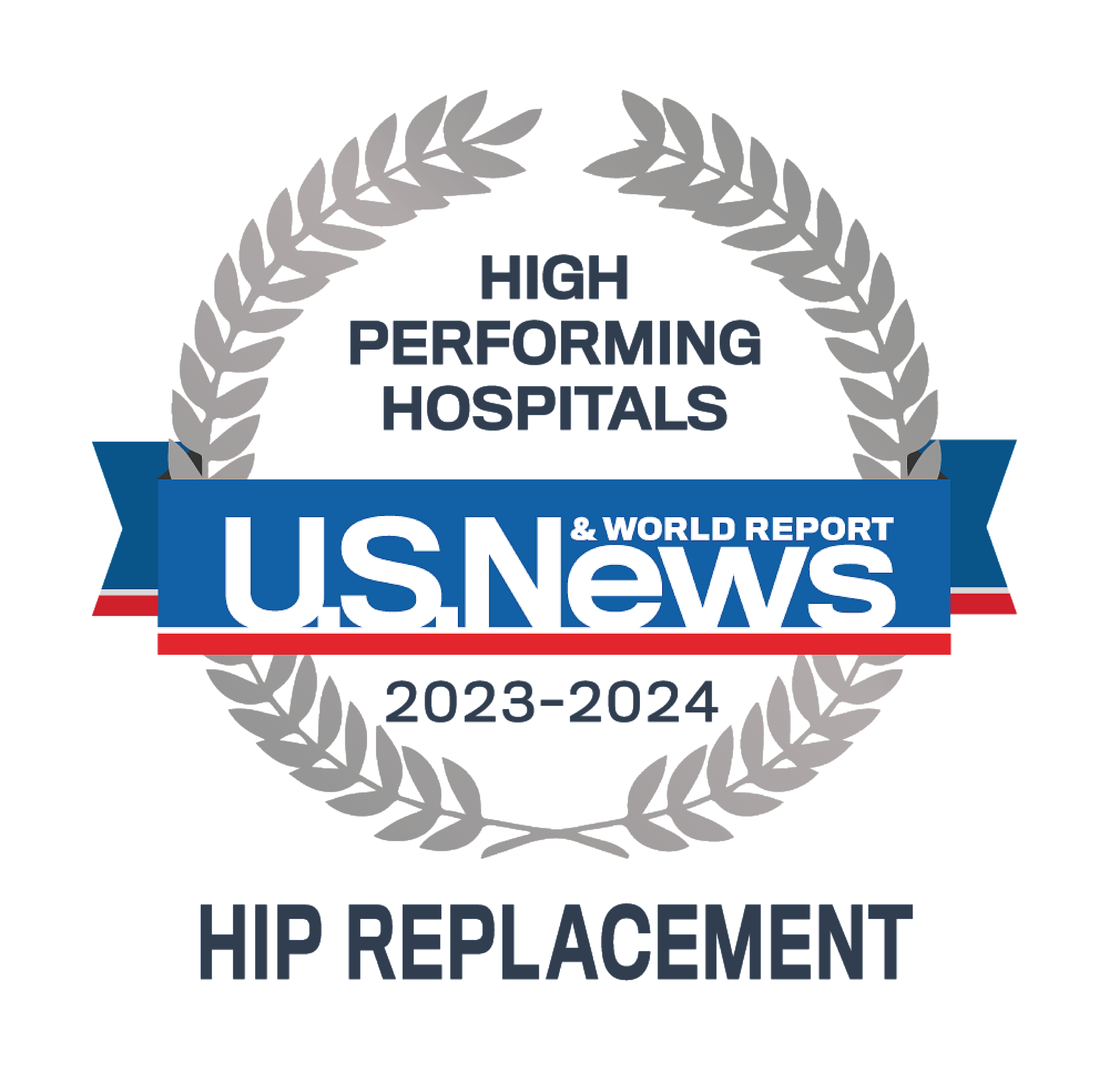 US News & World Report Hip Replacement High Performing Care 2023-2024