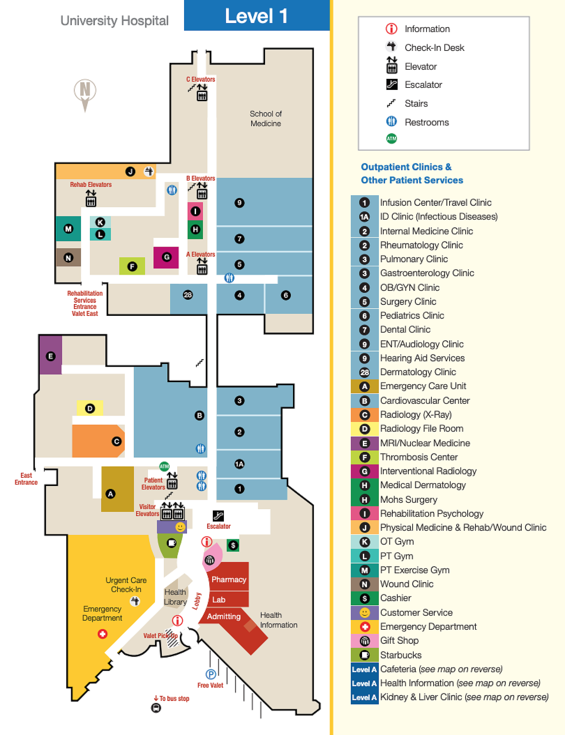 University of Utah Hospital floor plan