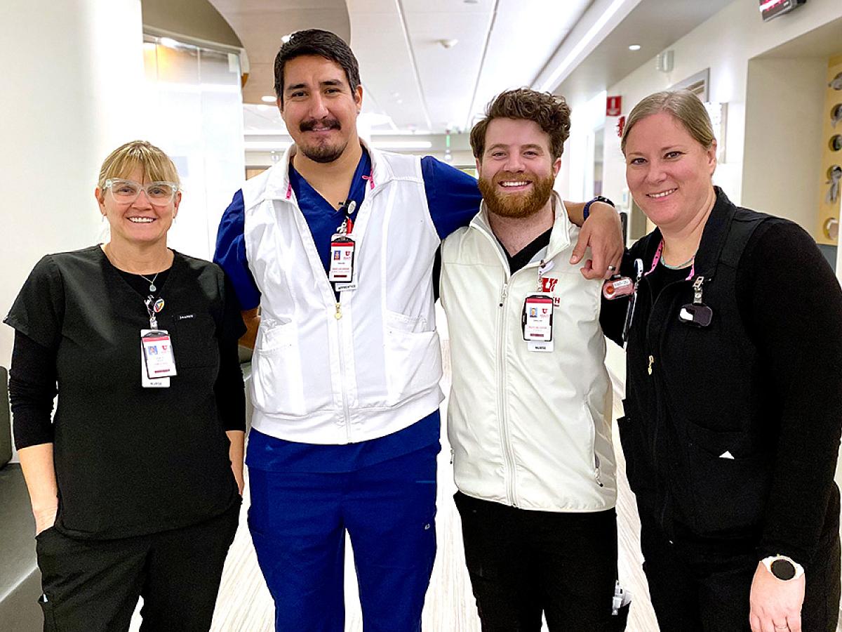 acute care team standing in a hallway