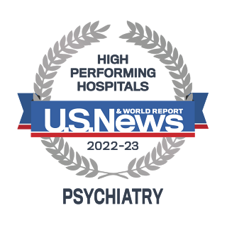 U.S. News & World Report Badge Logo for Psychiatry