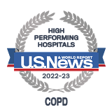 U.S. News & World Report Badge Emblem for COPD
